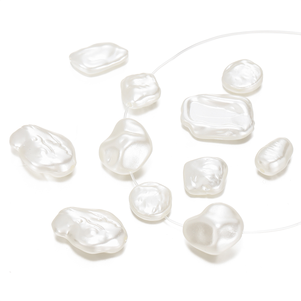 Pearl Earring Stud - バロックスタイルパールビーズ,イヤリング用不規則ペンダント,ブレスレット,ネックレス,ヘアクリップ,DIYジュエリー作り,10個セット