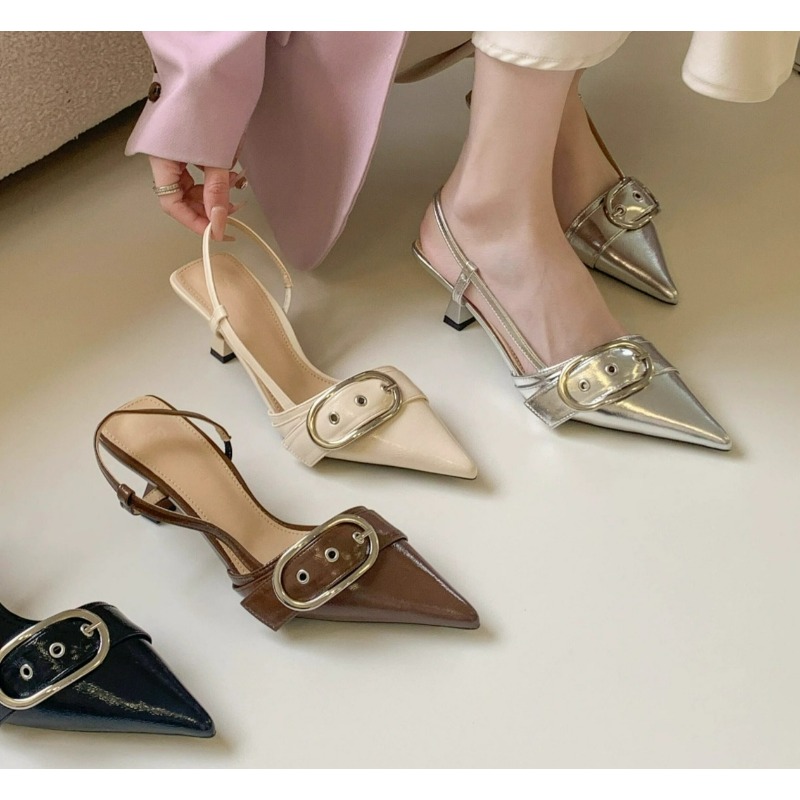 Women'S Formal Wear To A Wedding - 新しいレトロファッションセクシーなデザイナーパテントレザーポインテッドトゥハイヒールパンプス女性浅いエレガントな結婚式のパーティーの靴