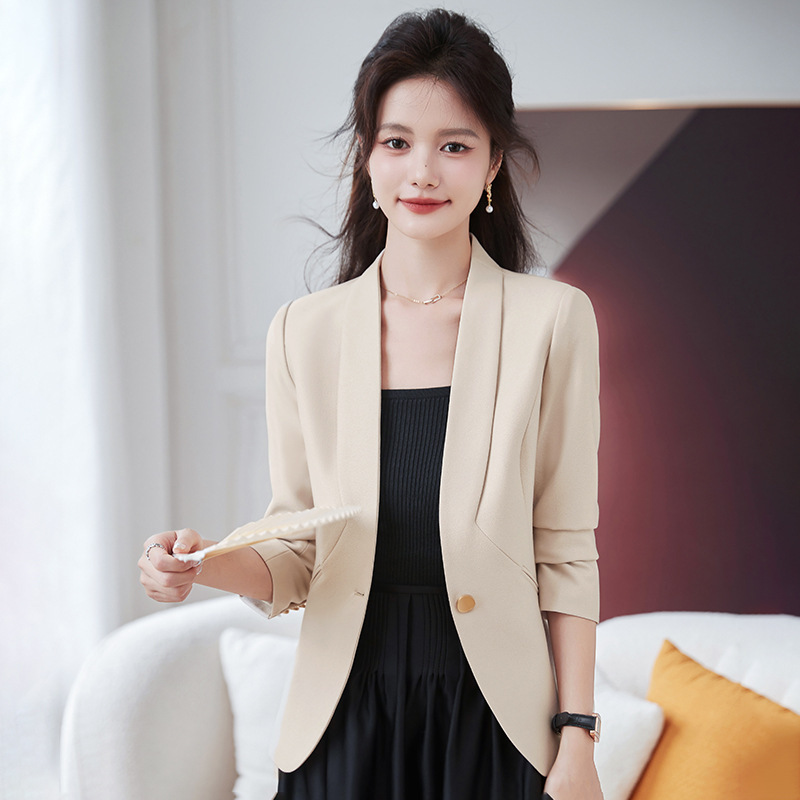 Formal Winter Wear Women Jacket - 女性用長袖ブレザー,フォーマルジャケット,アウター,作業服,ピンク,アプリコットカラー,黒,秋冬,新しいファッション2022