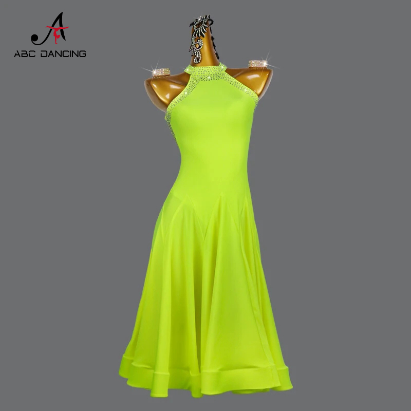 Women'S Formal Wear For Girls - 2026 新ラテンダンスドレスロングスカートスポーツ衣装社交練習着フォーマルカクテルパーティーセクシーな女の子イブニングダンスウェア