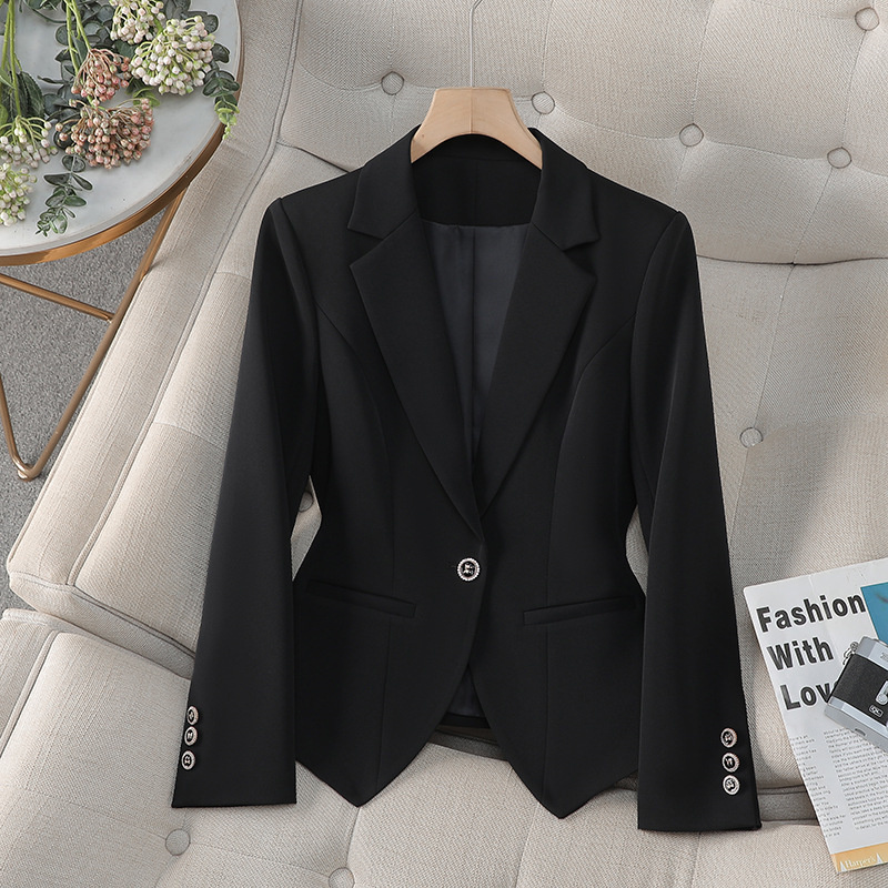 新しいファッション女性フォーマルブレザー女性赤白黒オフィスス - Formal Winter Wear Women Jacket のレビューと価格