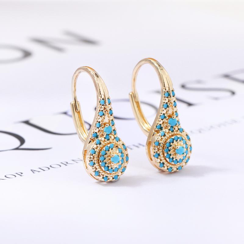 エスニッククリエイティブターコイズイヤリング、女性へのエレガ - Women Formal Wear Ethnic のレビューと価格