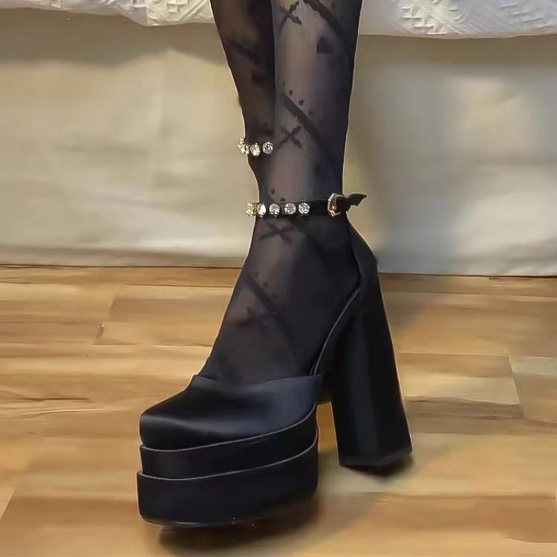 2026 新しい女性のサンダル夏の靴セクシーな厚いハイヒール - Women'S Formal Wear To A Wedding のレビューと価格