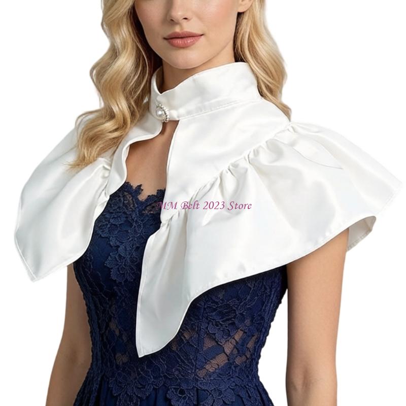 49ME ビクトリア朝の首輪サテンの取り外し可能な首輪フォー - Victorian Women'S Formal Wear のレビューと価格