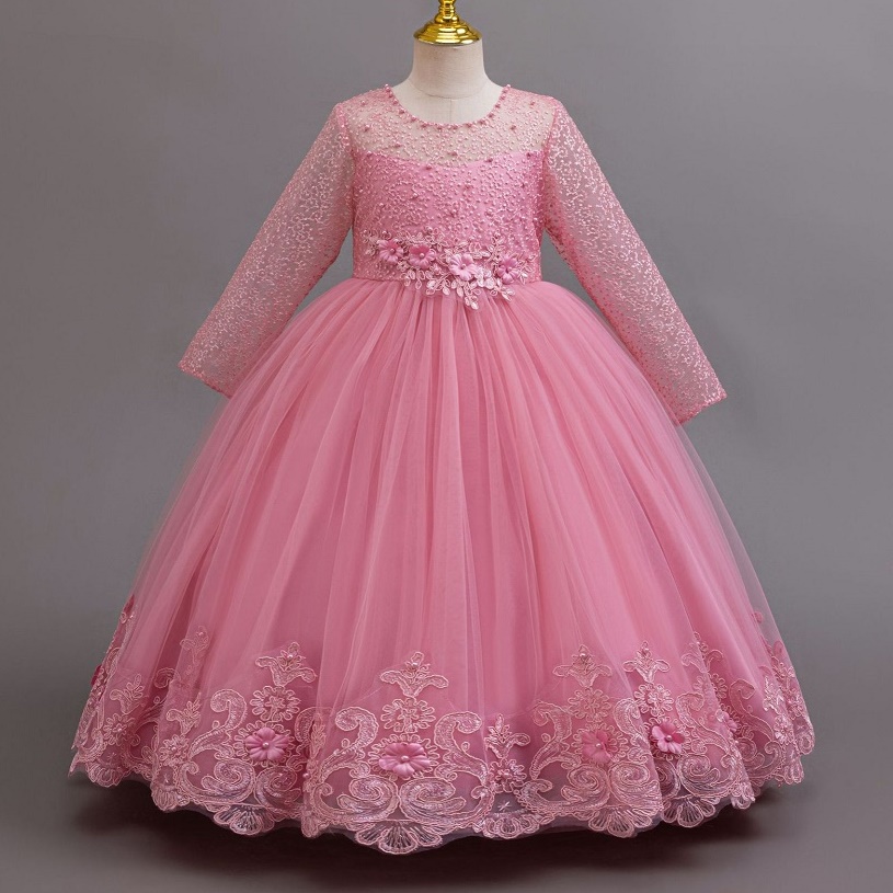 女の子用ドレス 4～12歳の女の子用ロングドレス 誕生日ドレ - Women'S Formal Wear For Girls のレビューと価格