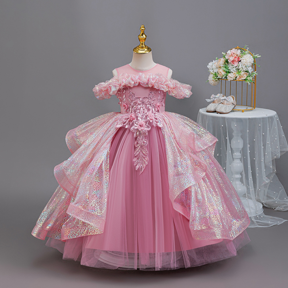 HETISO エレガントなフラワーガールドレス アップリケ  - Women'S Formal Wear For Girls のレビューと価格