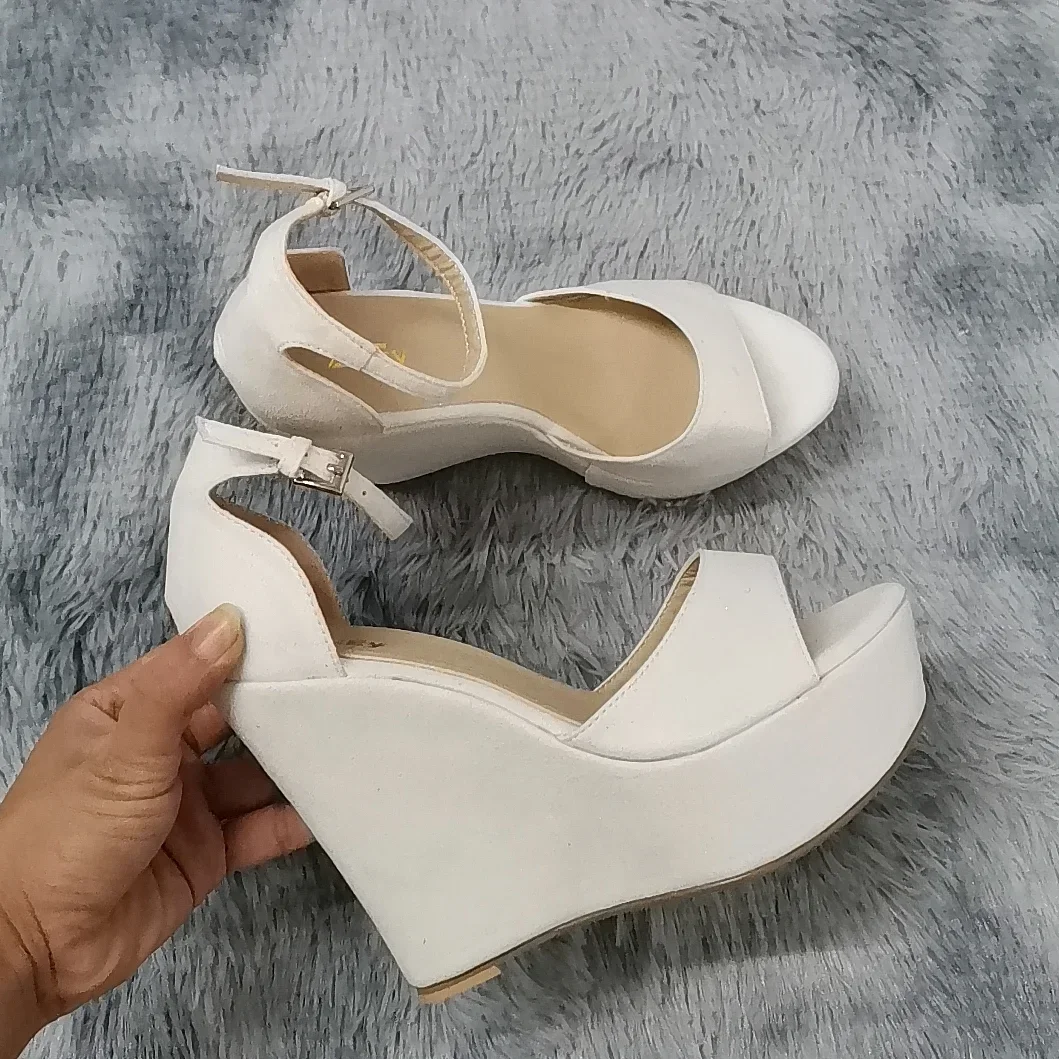 レディースサンダル 14cm セクシー ピープトゥ アンクル - Women'S Formal Wear To A Wedding のレビューと価格